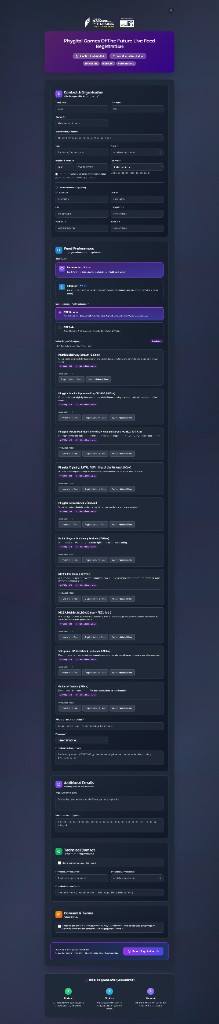 Broadcaster registration form